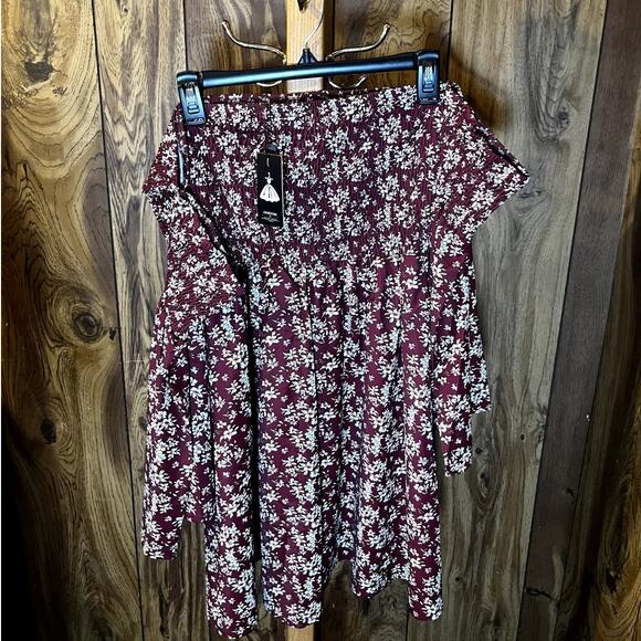 Summer Floral Off-Shoulder Mini Dress – XL – NWT - Picture 2 of 3